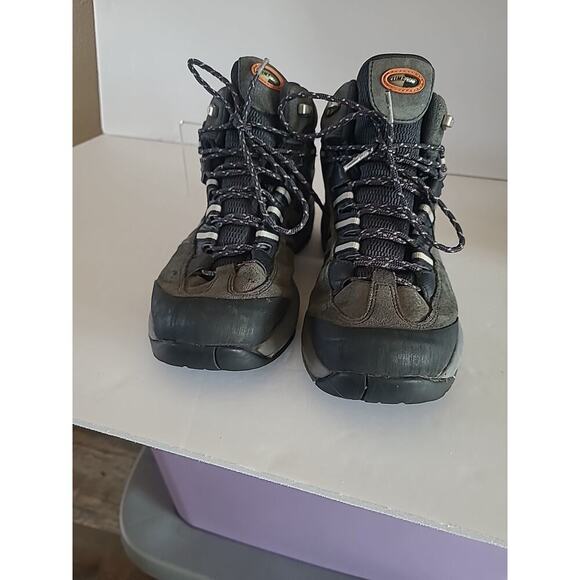 Adidas Gore-Tex Mens Size 6 Black Hiking Trail Mid Top Shoes ClimaProof - Picture 8 of 13